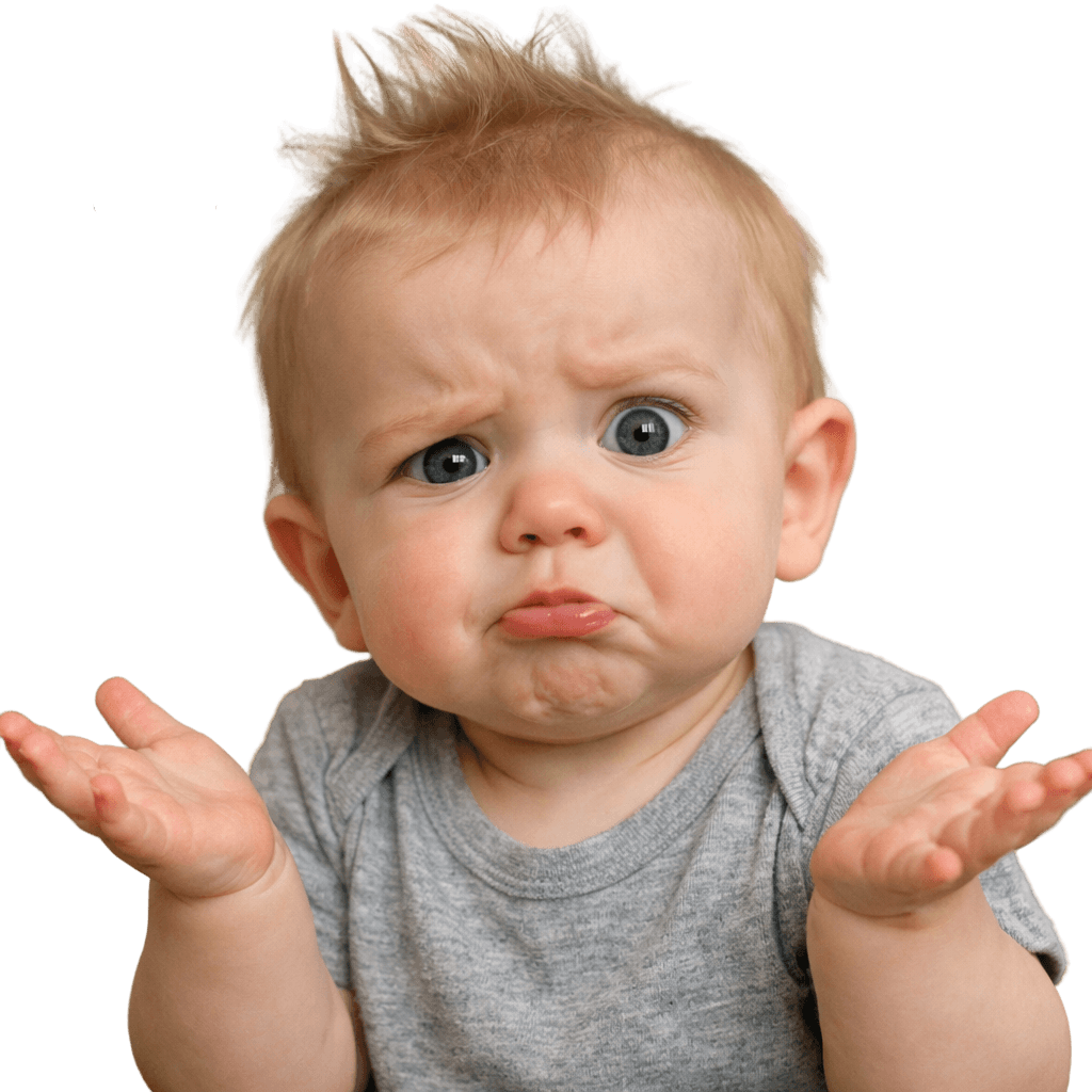 Confused baby