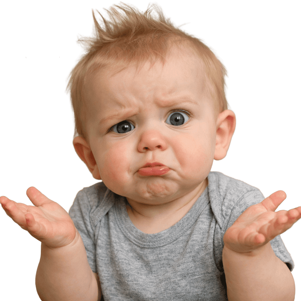 Confused baby